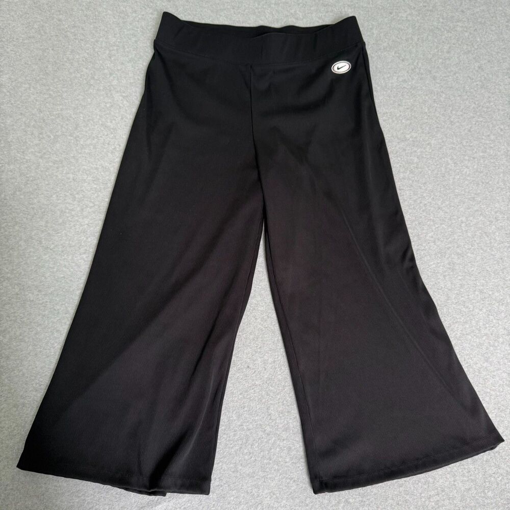 Nike Women’s Black Wide Leg Activewear Pants Heavyweight Size XL